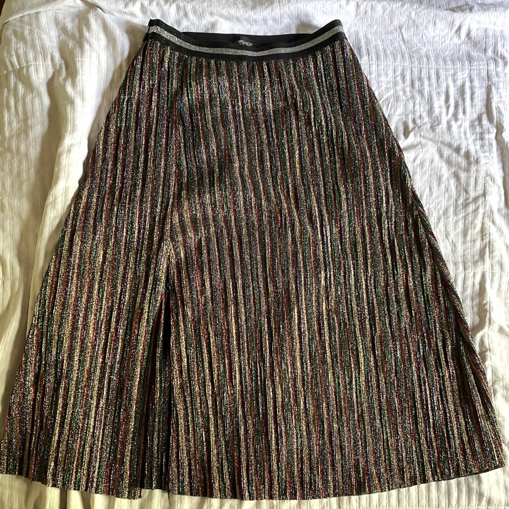 TopShop Womens Sequin Skirt